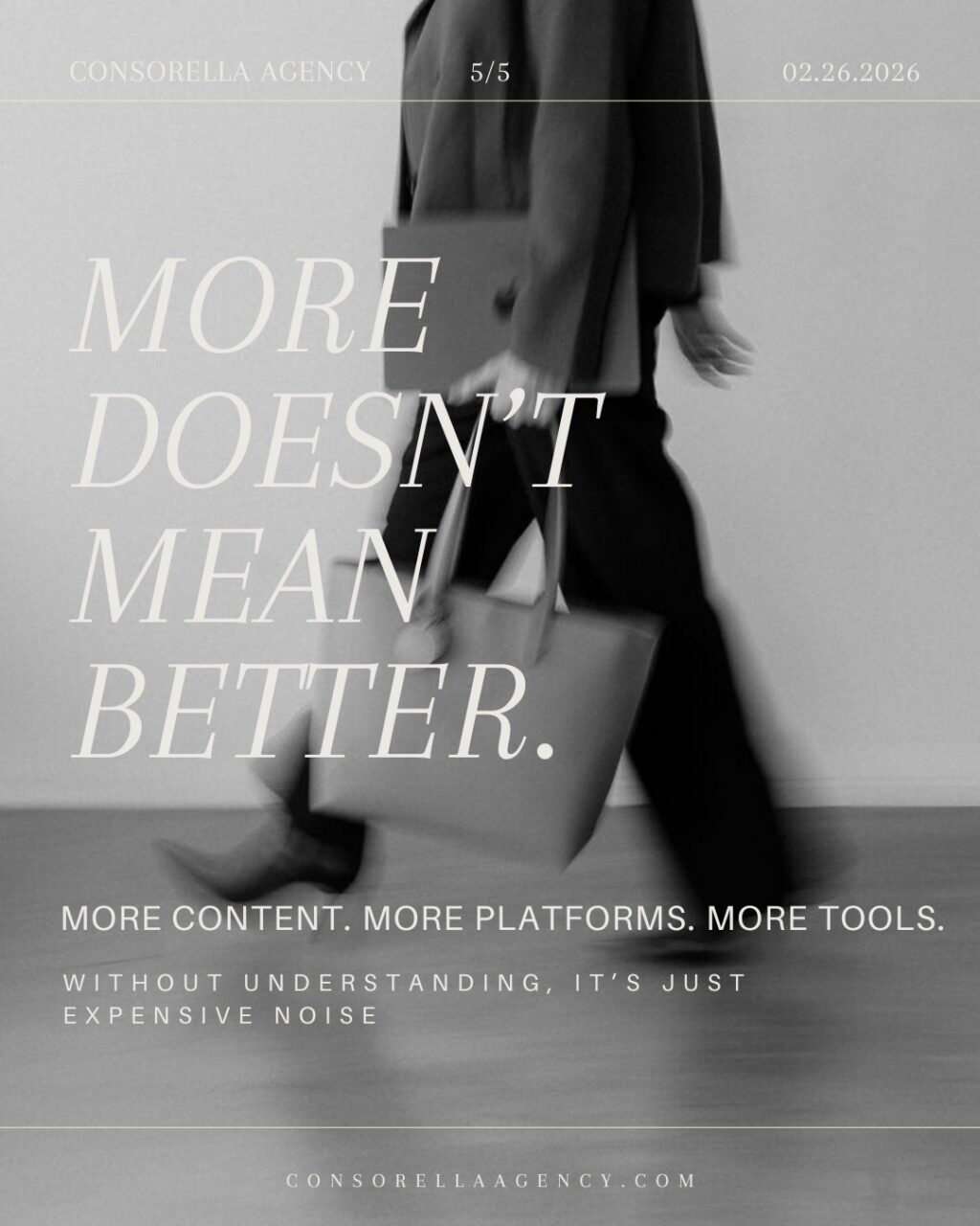 Instagram post from consorellaagency. This post is in position 4.